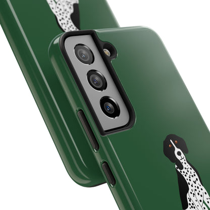Black GSP Dark Green Tough Phone Cases