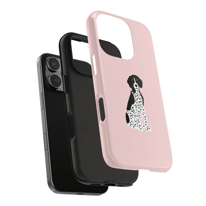 Black GSP Light Pink Tough Phone Cases