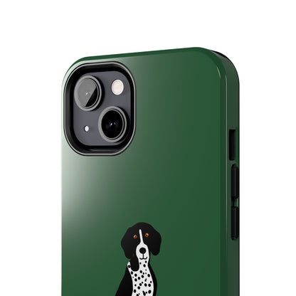 Black GSP Dark Green Tough Phone Cases