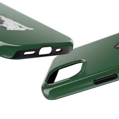 Black GSP Dark Green Tough Phone Cases