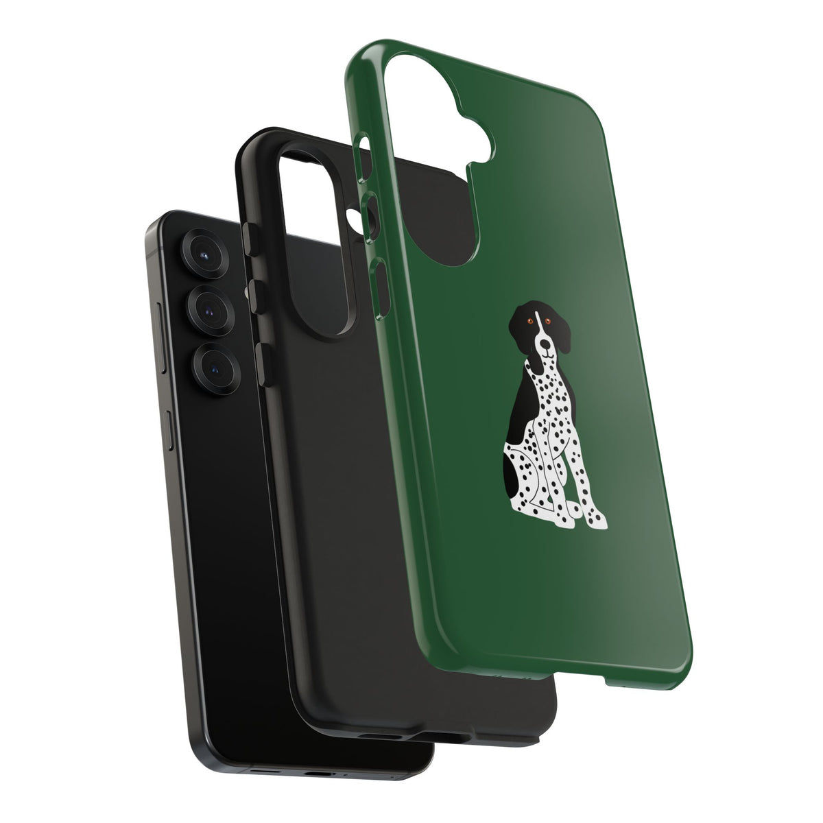 Black GSP Dark Green Tough Phone Cases