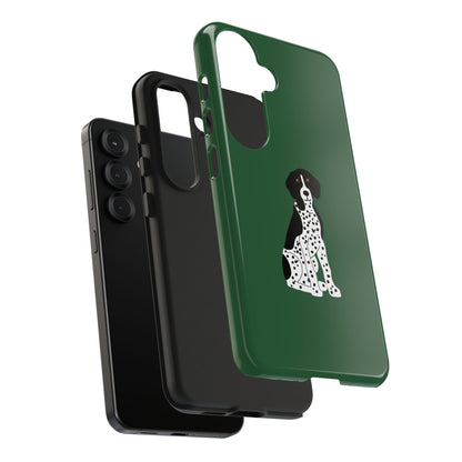 Black GSP Dark Green Tough Phone Cases