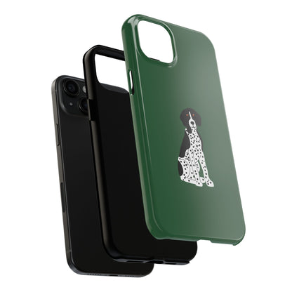 Black GSP Dark Green Tough Phone Cases