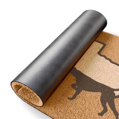 Howdy! Hope you like pointers GSP German Shorthaired Pointer Texas Doormat