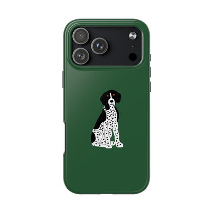 Black GSP Dark Green Tough Phone Cases
