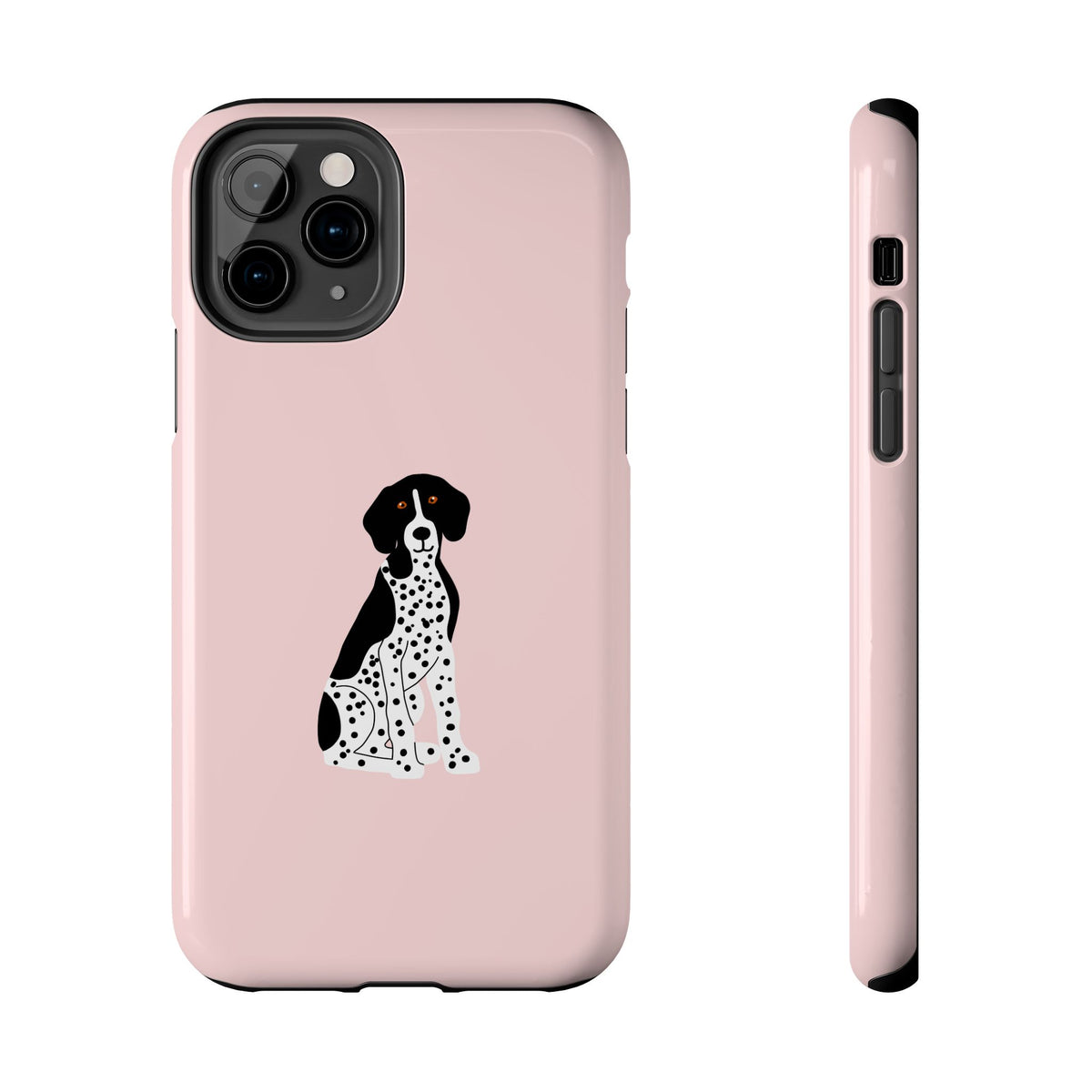 Black GSP Light Pink Tough Phone Cases