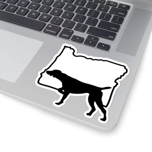 Oregon Outline German Shorthaired Pointer Silhouette Kiss-Cut Stickers