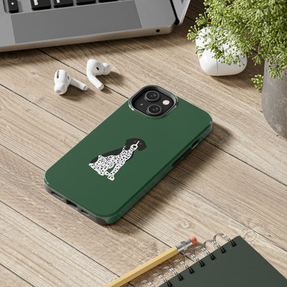 Black GSP Dark Green Tough Phone Cases