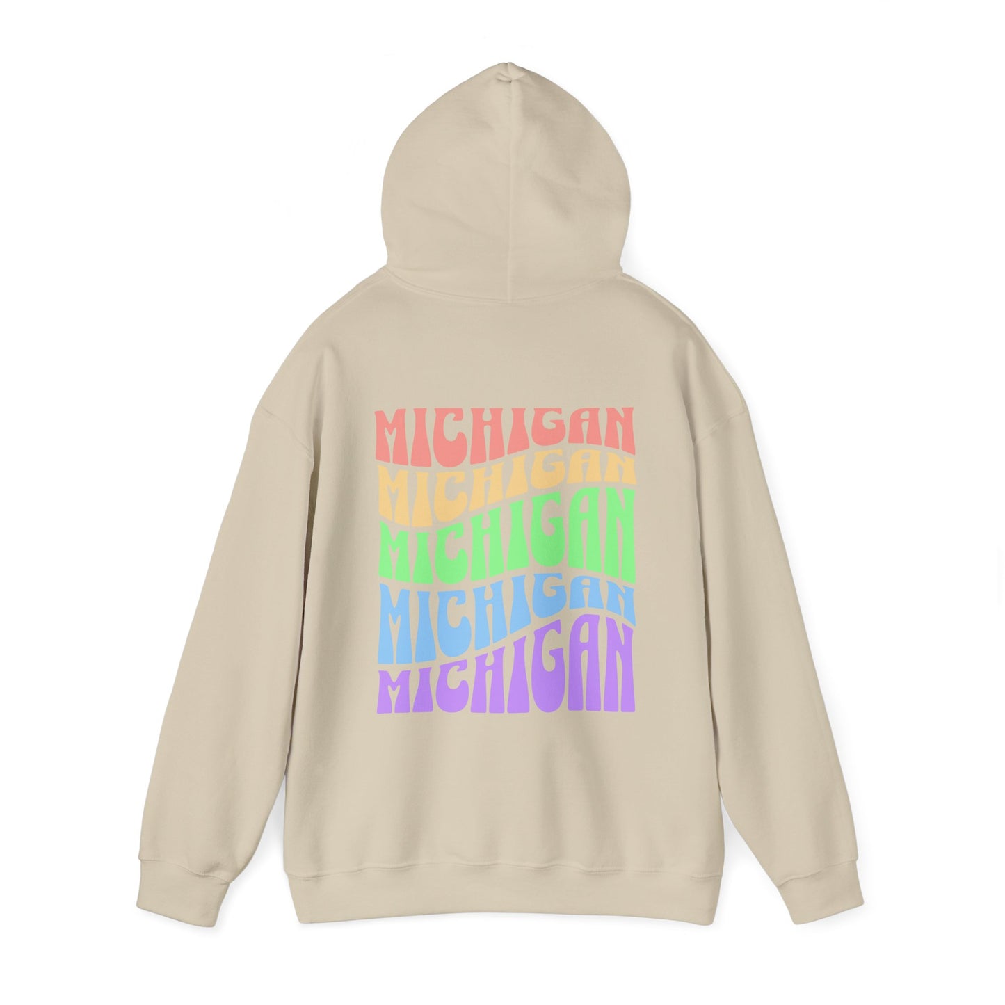 Unisex Michigan Groovy Trendy Vintage Hoodie