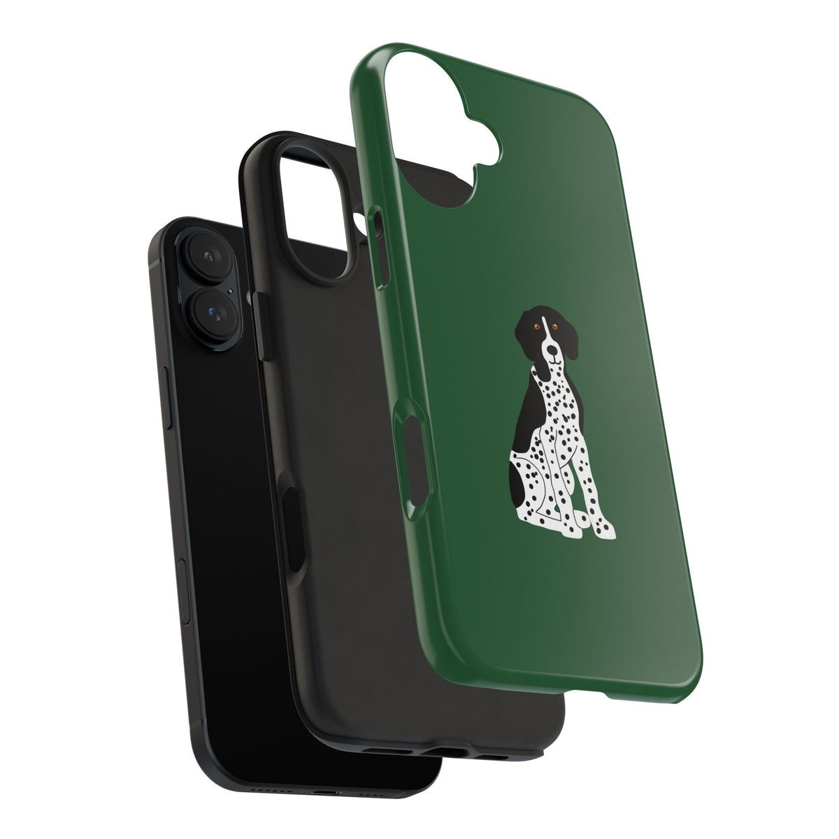 Black GSP Dark Green Tough Phone Cases