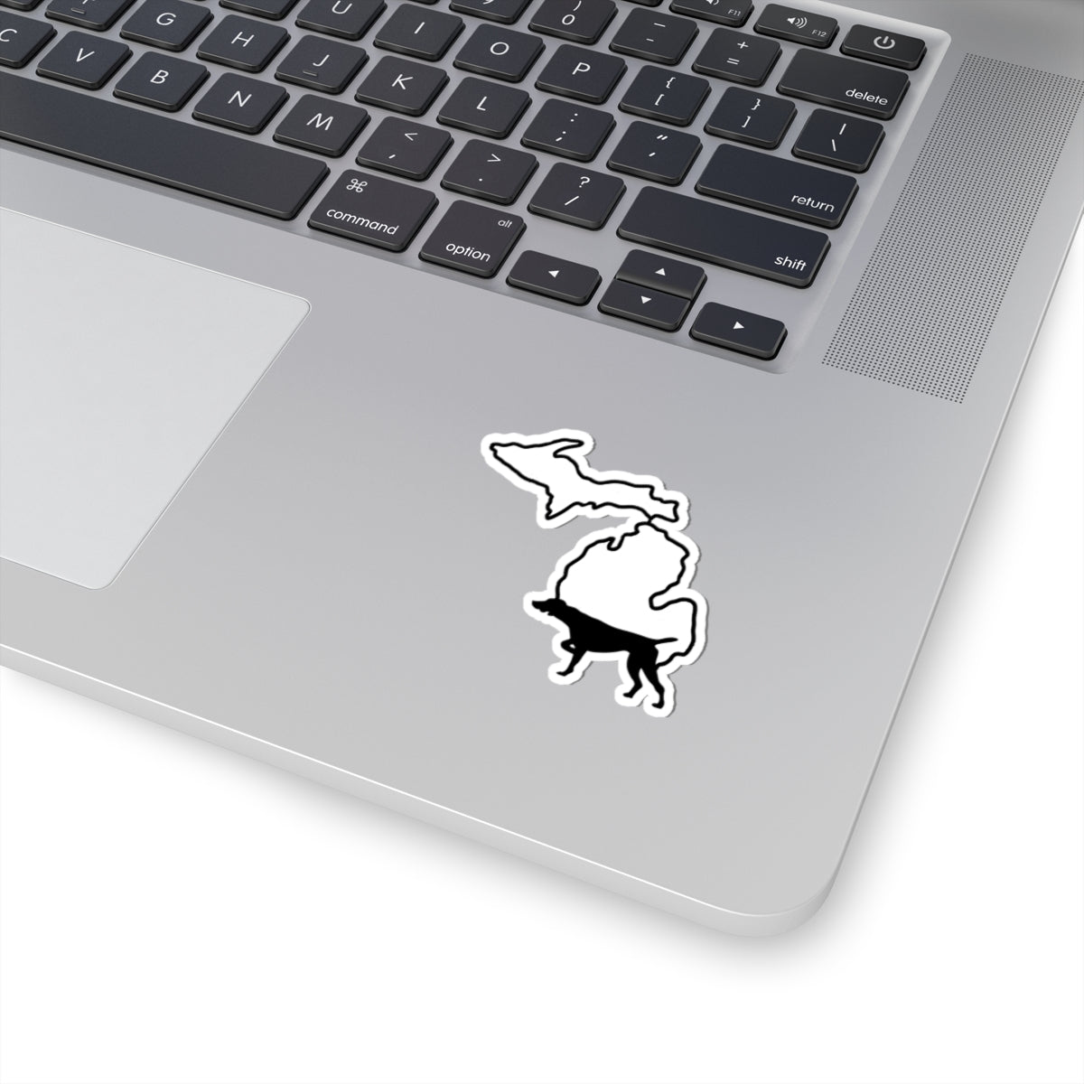 Michigan Outline German Shorthaired Pointer Silhouette Kiss-Cut Stickers