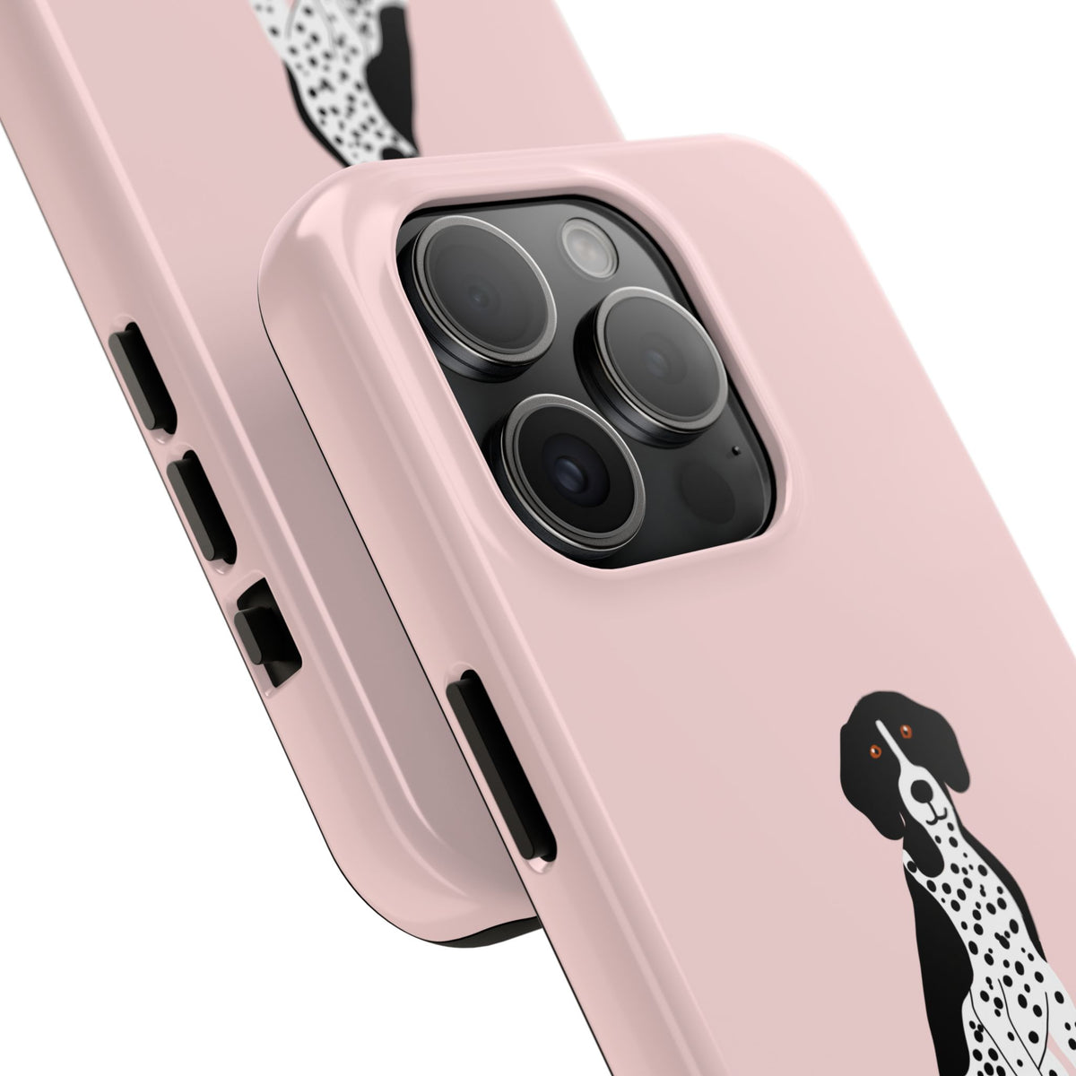 Black GSP Light Pink Tough Phone Cases