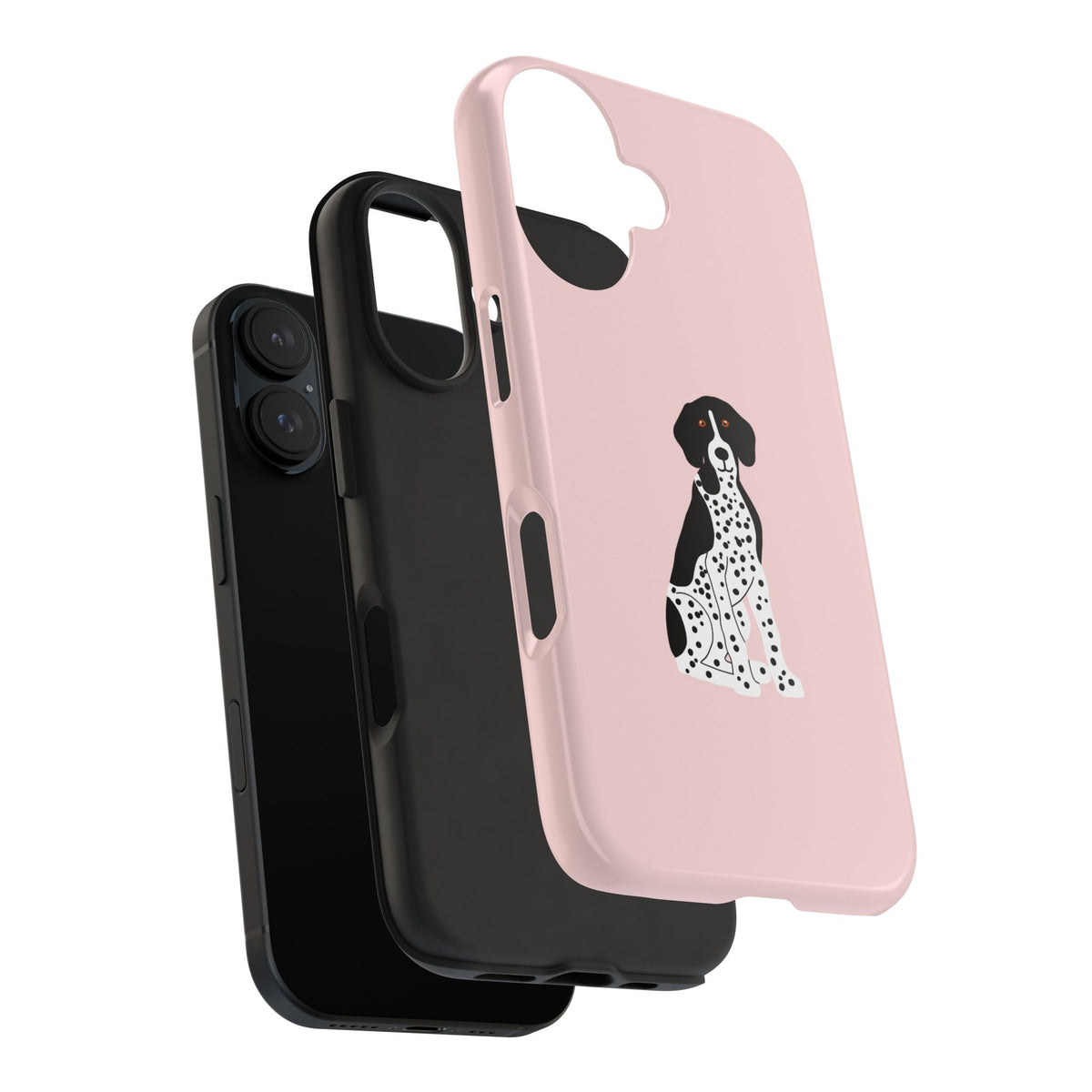 Black GSP Light Pink Tough Phone Cases