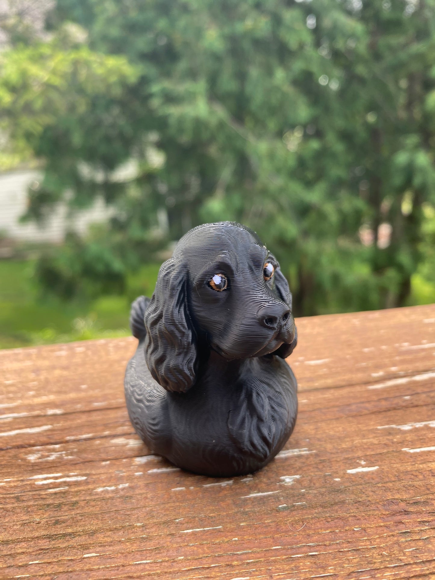 Cocker Spaniel Duck Miniature Figurine For Jeep Wrangler Dashboard 3D Printed