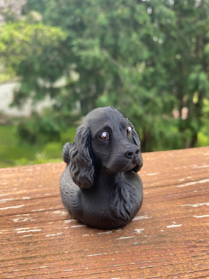 Cocker Spaniel Duck Miniature Figurine For Jeep Wrangler Dashboard 3D Printed