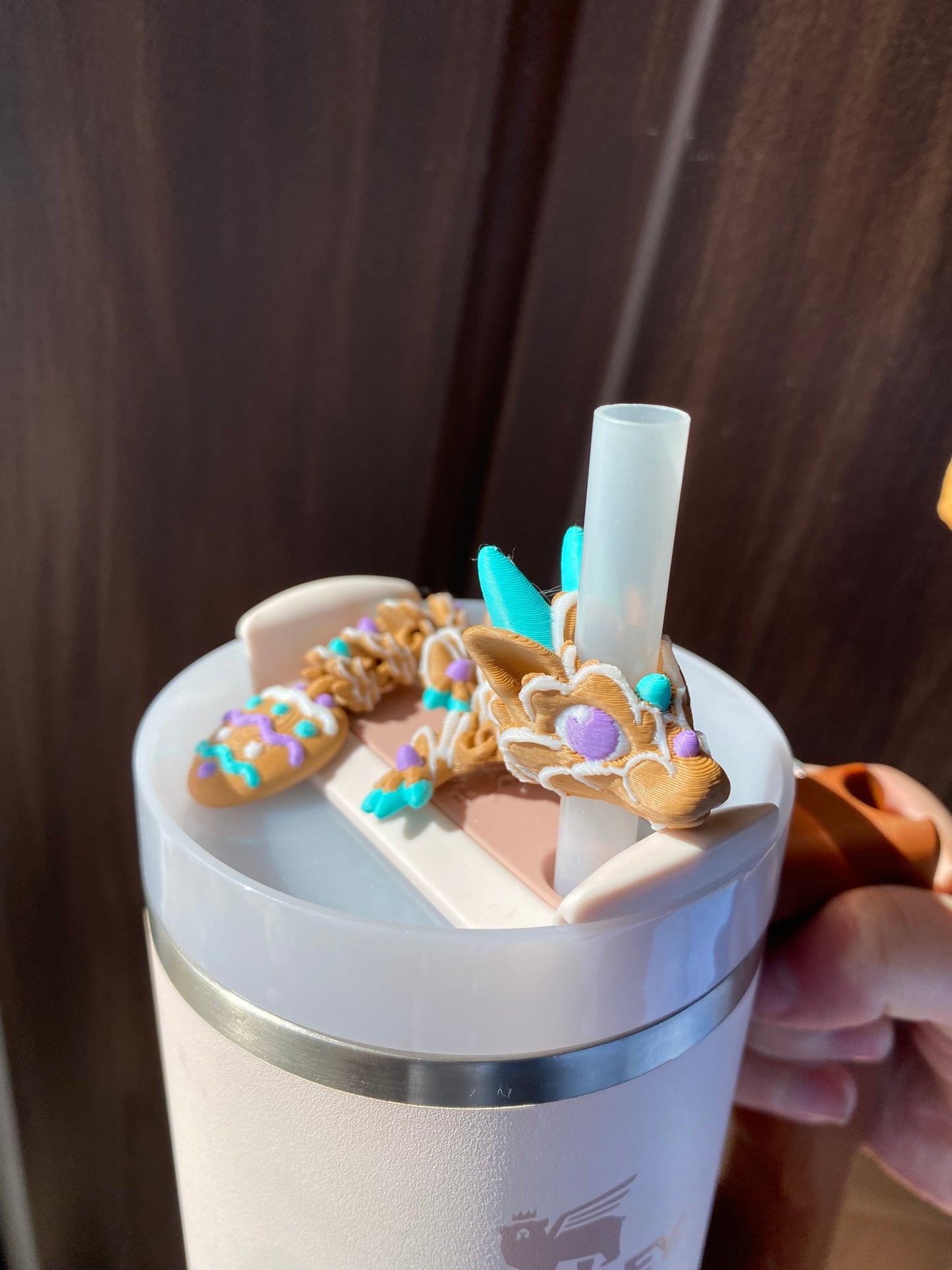 Easter Egg Sugar Cookie Dragon Straw Buddies Charm Topper For Stanley Tumbler Straws Or Other 9.5m Straws