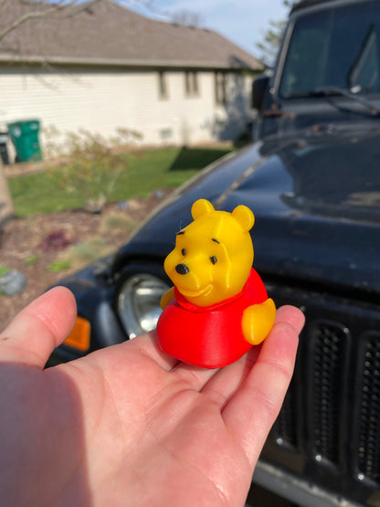 Winnie The Pooh Duck Miniature Figurine For Jeep Wrangler Dashboard