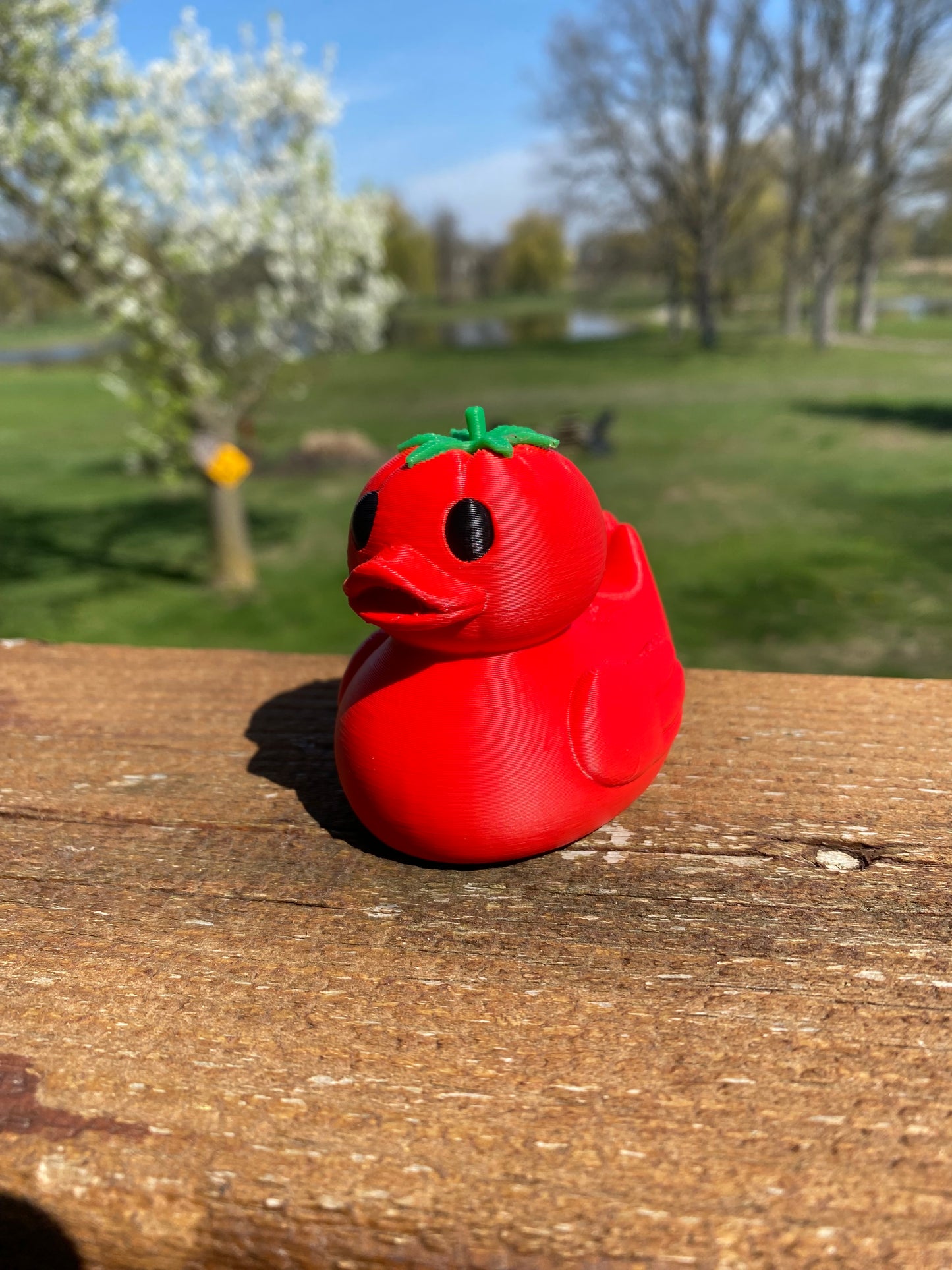Tomato Duck Miniature Figurine For Jeep Wrangler Dashboard