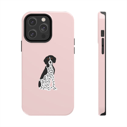 Black GSP Light Pink Tough Phone Cases