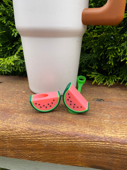 Watermelon Slice Straw Topper/ Charm for Stanely Tumblers and other 9.5mm Straws