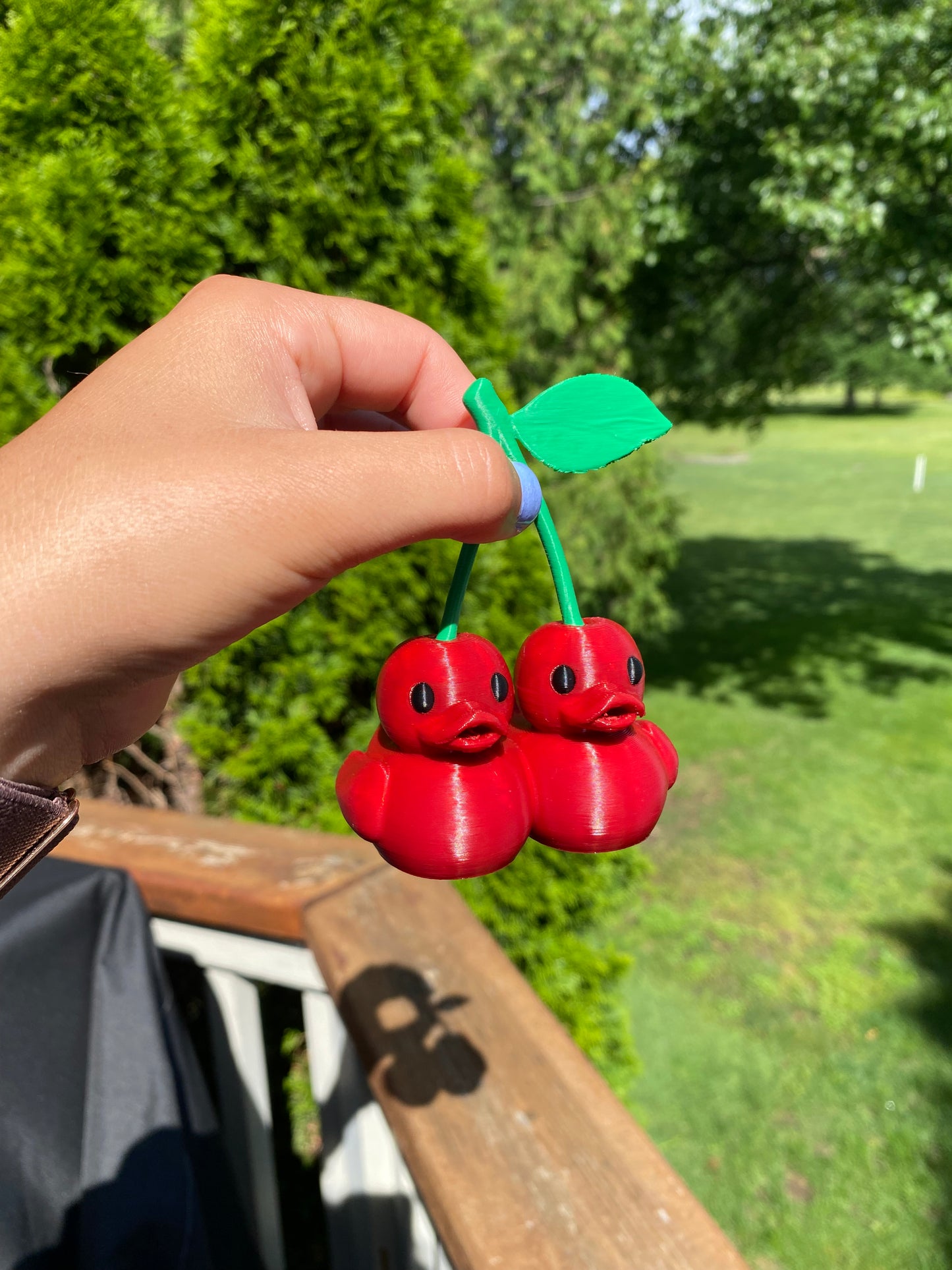 Cherry Duck Miniature Figurine For Jeep Wrangler Dashboard 3D Printed