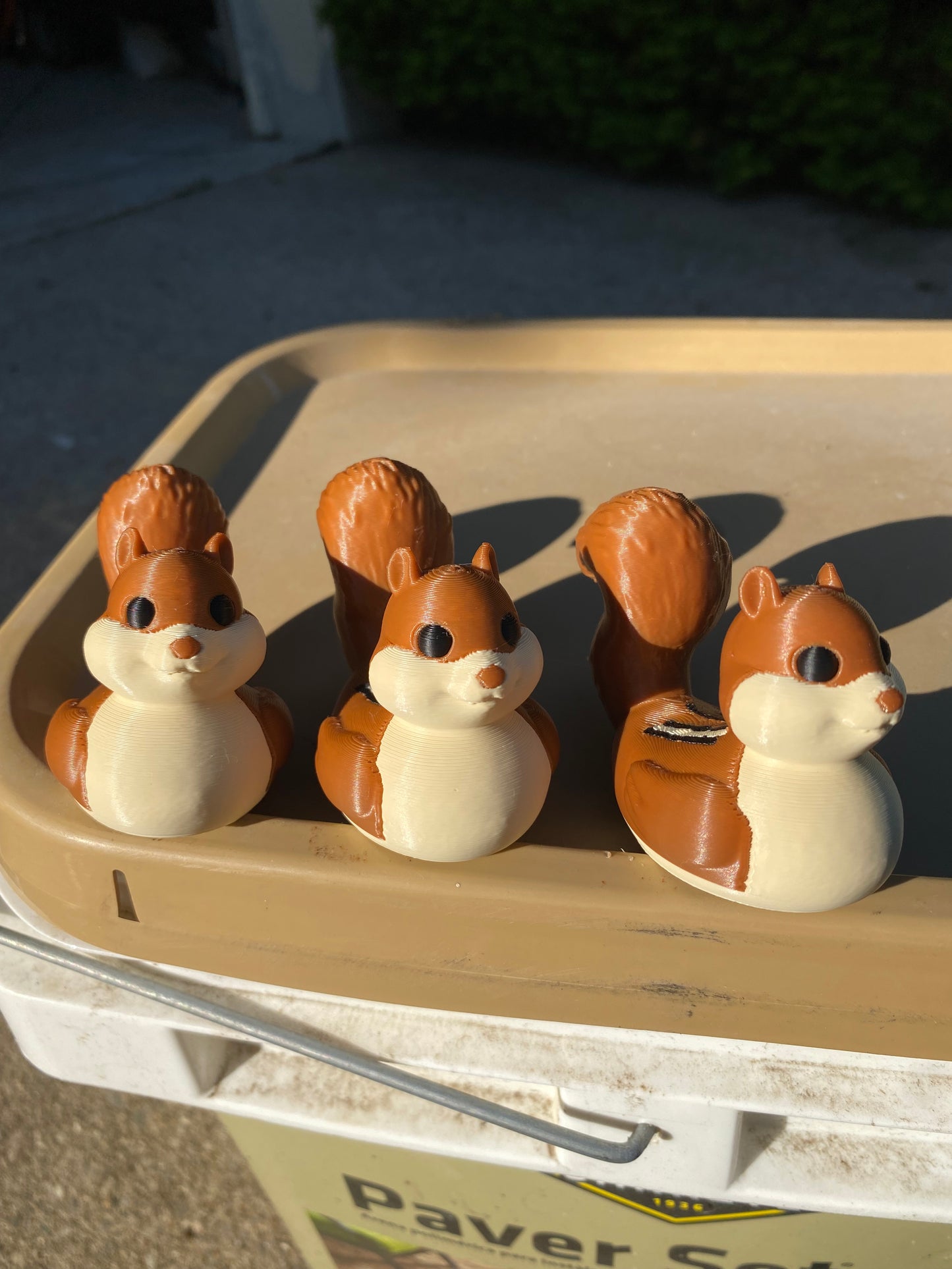 Chipmunk Duck Miniature Figurine For Jeep Wrangler Dashboard 3D Printed