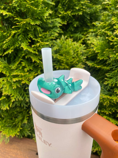 Whale Shark Straw Topper/ Charm for Stanely Tumblers and other 9.5mm Straws