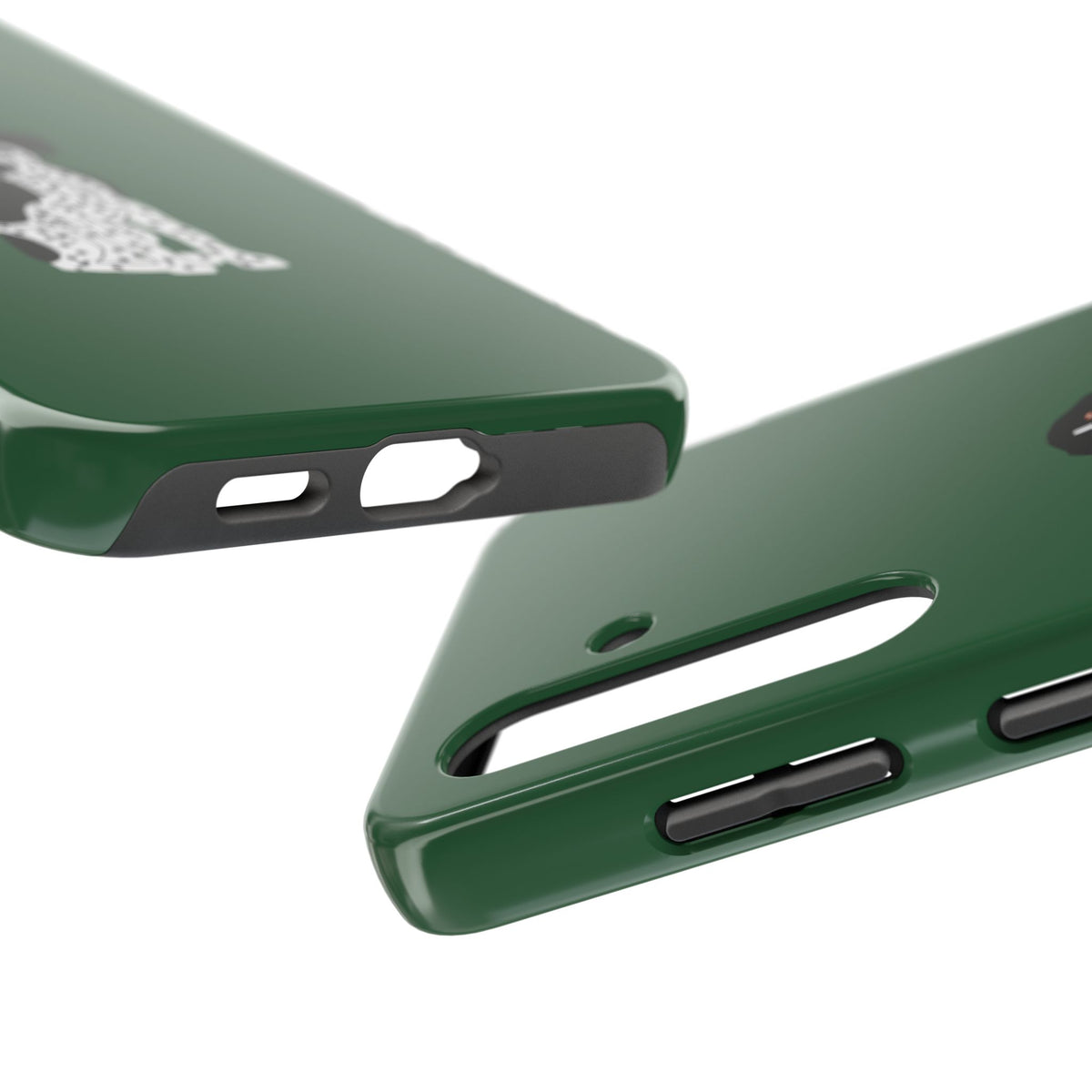 Black GSP Dark Green Tough Phone Cases