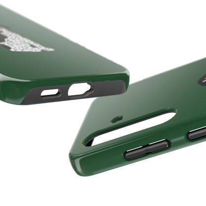 Black GSP Dark Green Tough Phone Cases