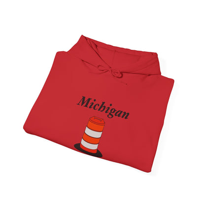 Unisex Simple Michigan State Flower Traffic Cone Hoodie