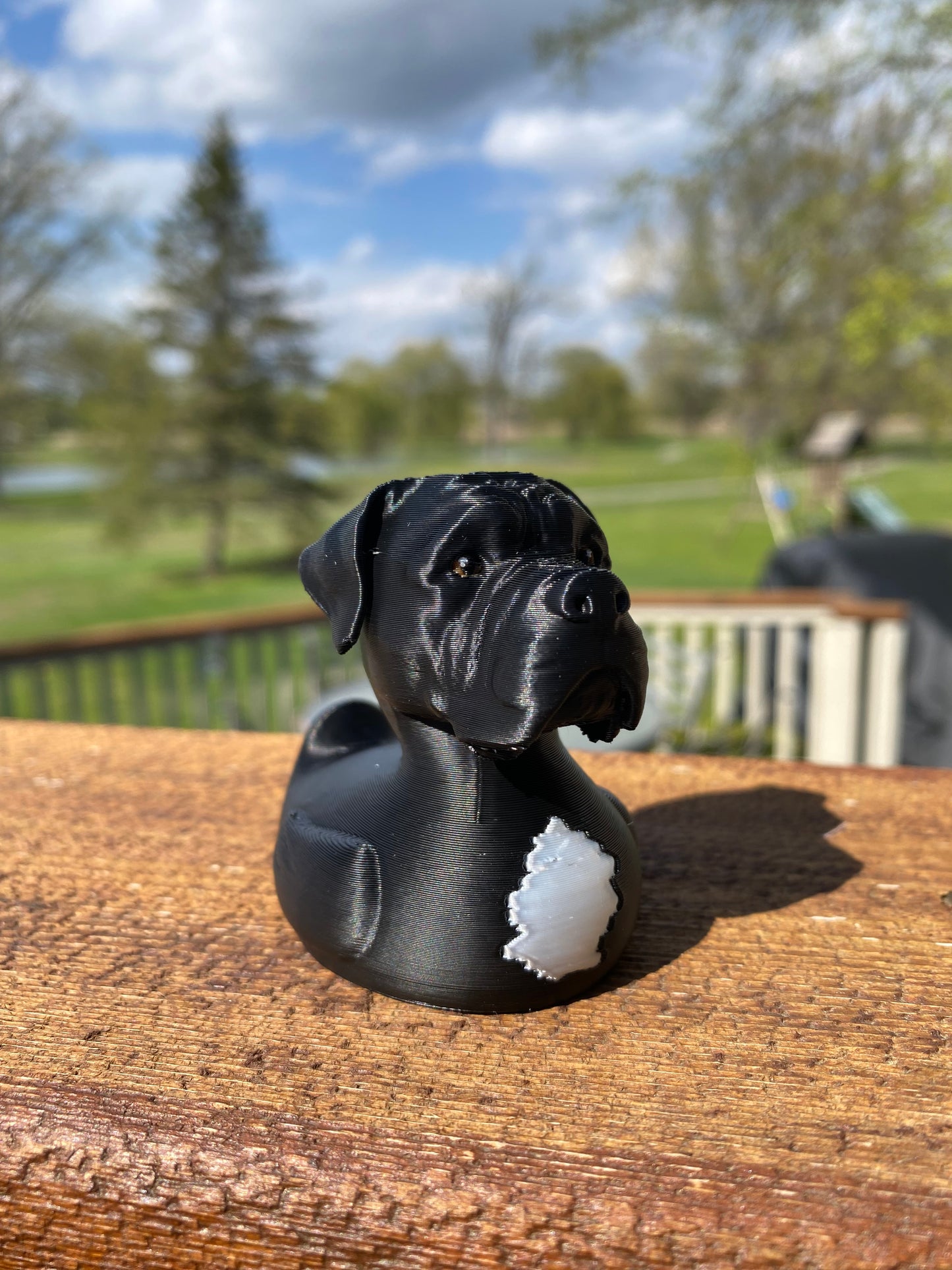 Cane Corso Duck Miniature Figurine For Jeep Wrangler Dashboard