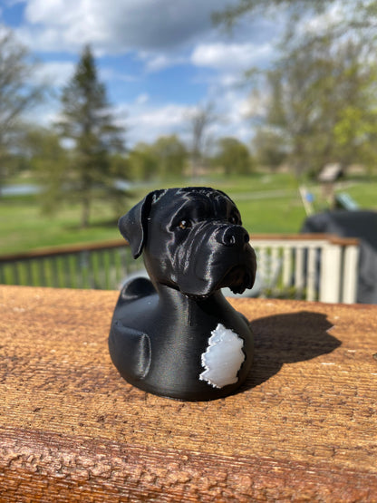 Cane Corso Duck Miniature Figurine For Jeep Wrangler Dashboard