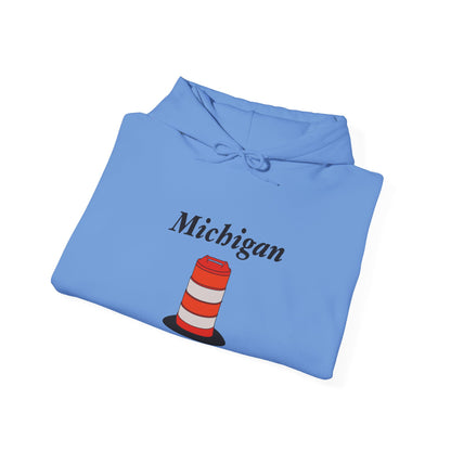 Unisex Simple Michigan State Flower Traffic Cone Hoodie