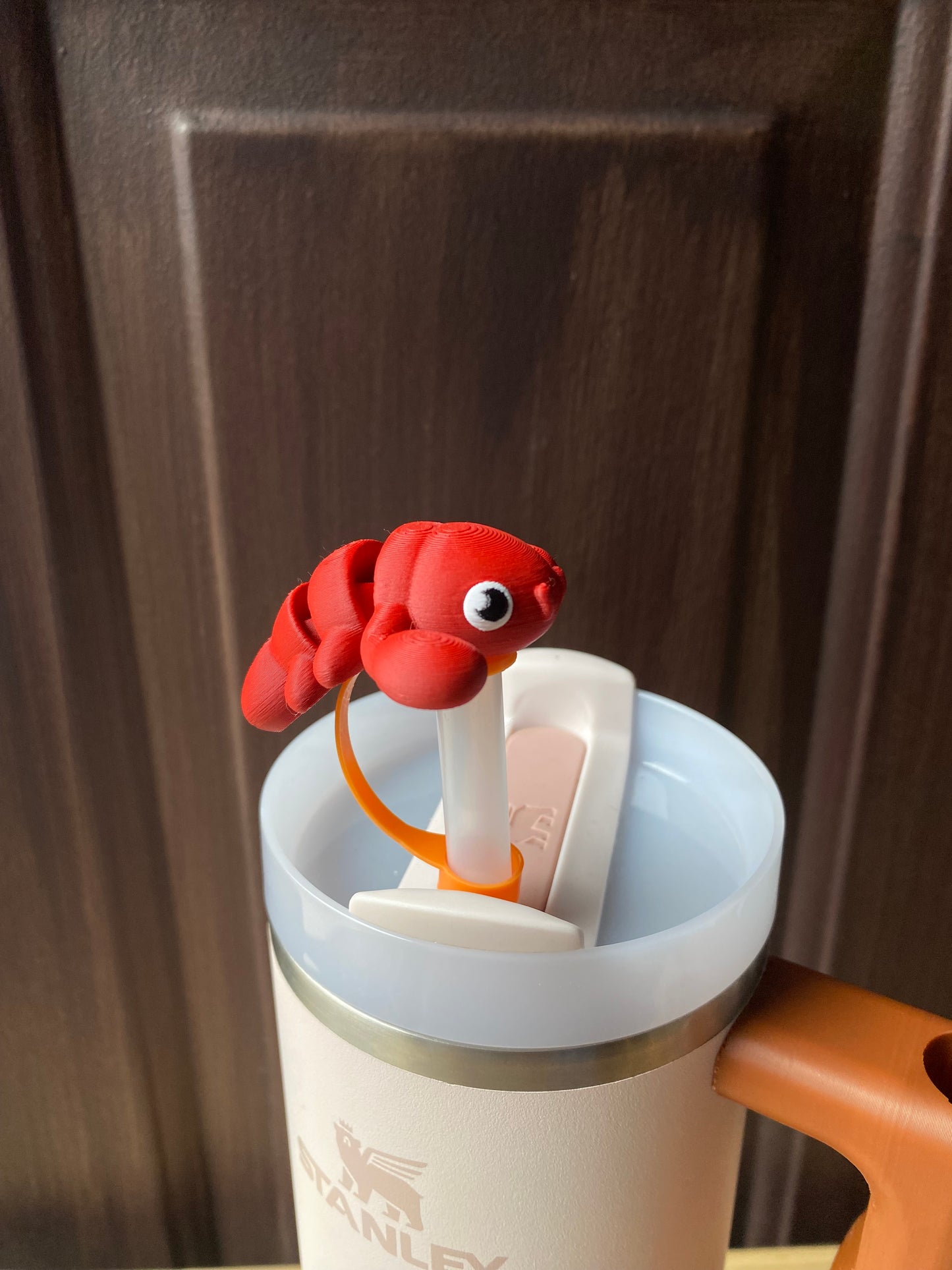 Lobster Straw Topper/ Charm for Stanely Tumblers and other 9.5mm Straws