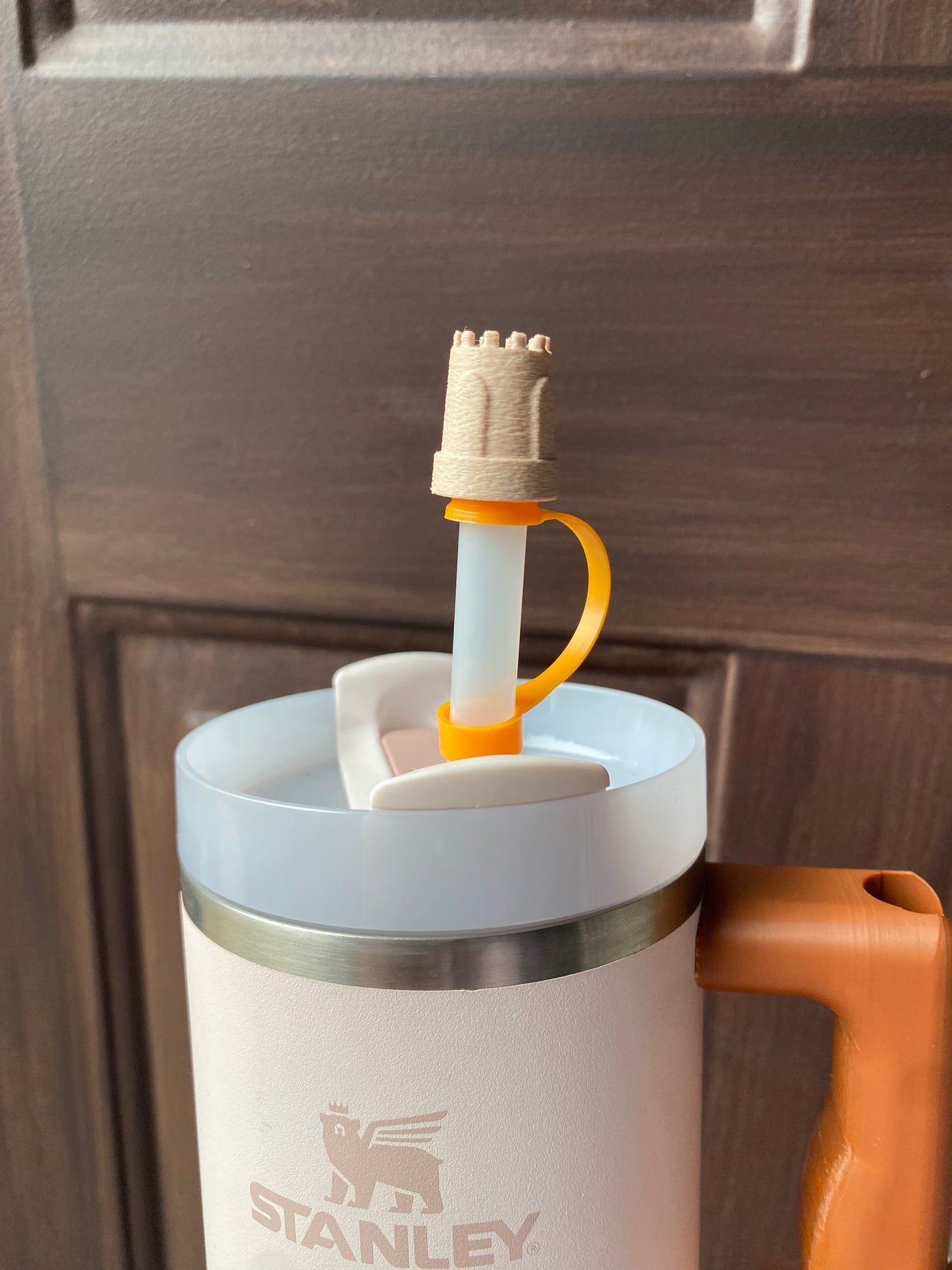 Sand Castle Straw Topper/ Charm for Stanely Tumblers and other 9.5mm Straws