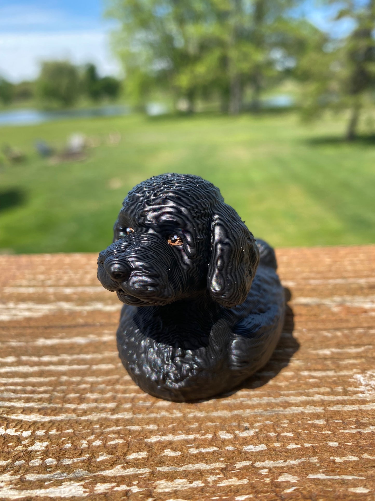 Goldendoodle Duck Miniature Figurine For Jeep Wrangler Dashboard 3D Printed