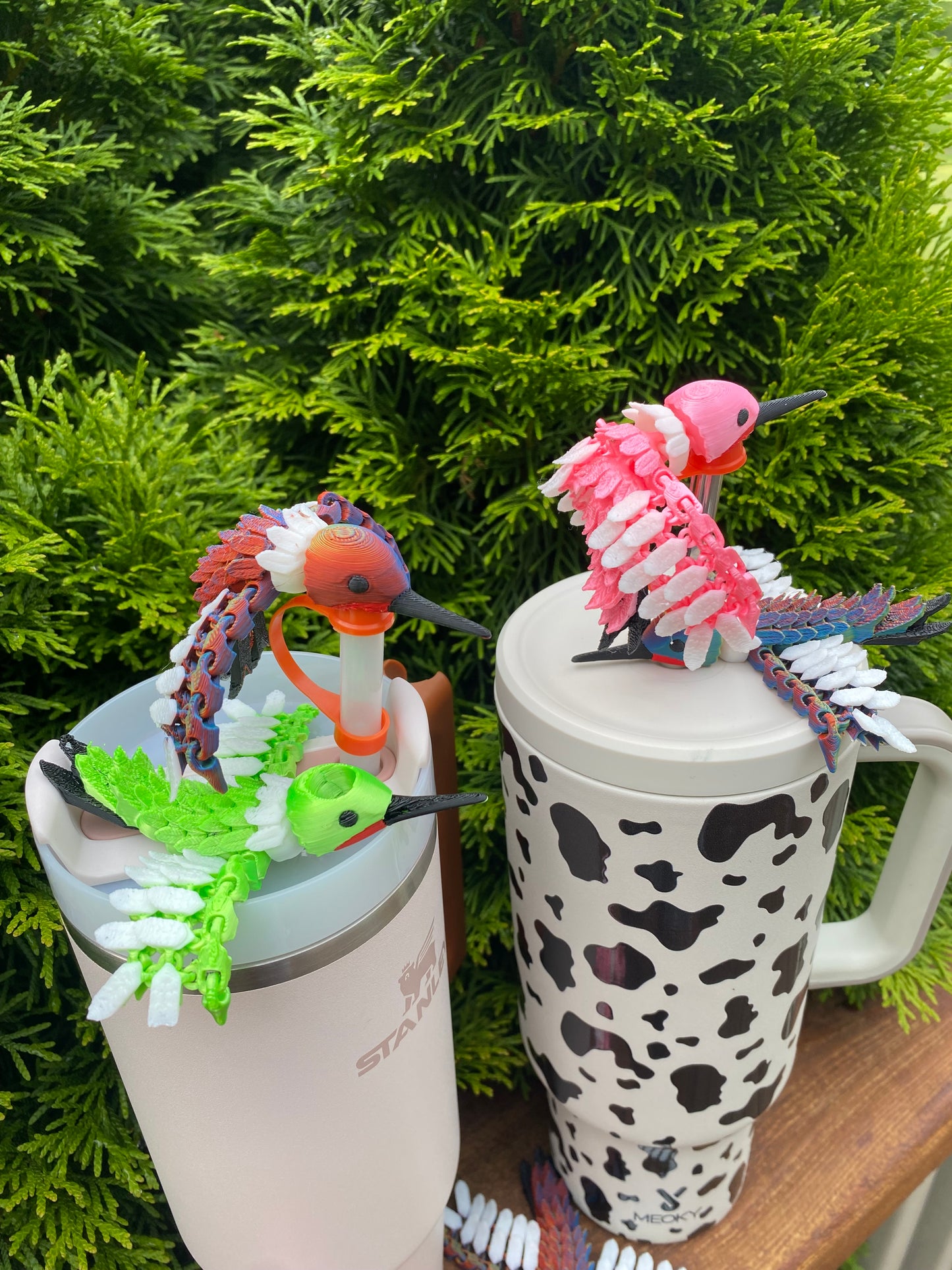 Humming Bird Straw Topper/ Charm for Stanely Tumblers and other 9.5mm Straws