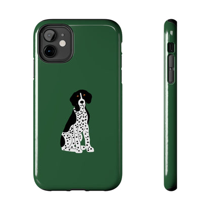 Black GSP Dark Green Tough Phone Cases