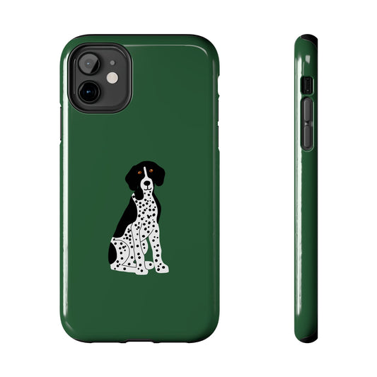 Black GSP Dark Green Tough Phone Cases