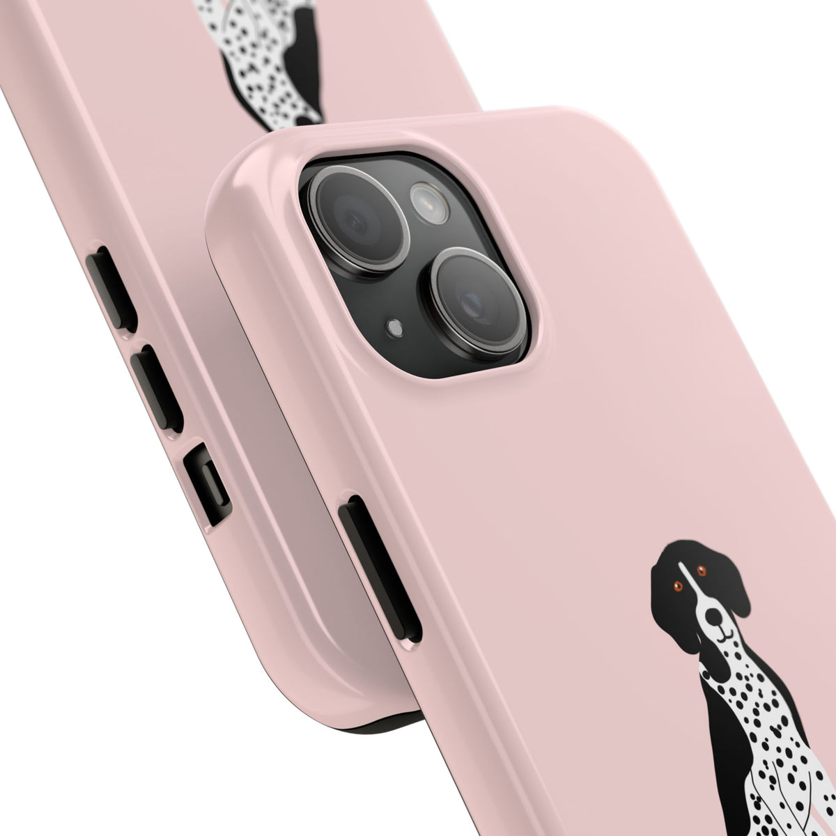 Black GSP Light Pink Tough Phone Cases