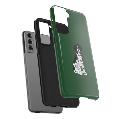Black GSP Dark Green Tough Phone Cases
