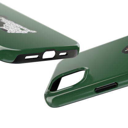 Black GSP Dark Green Tough Phone Cases