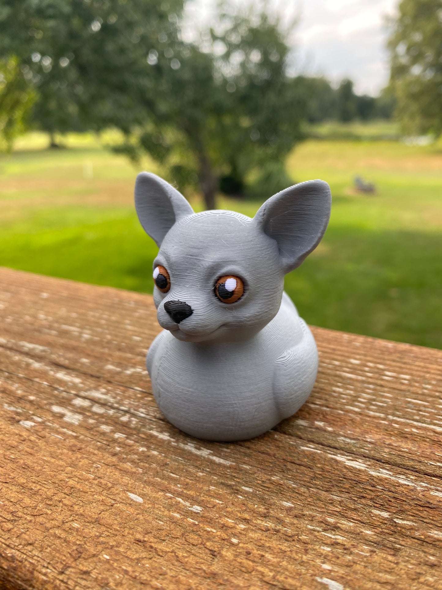 Chihuahua Duck Miniature Figurine For Jeep Wrangler Dashboard 3D Printed