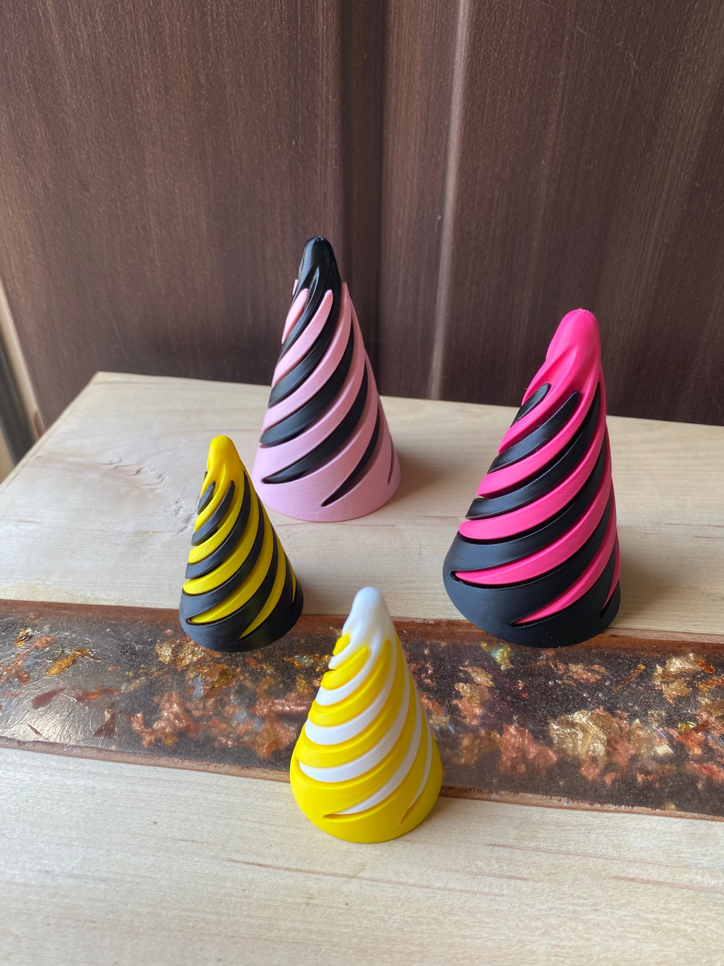 Fidget Cone Impossible Cone Fun Articulating Illusional Desk Toy Fractal Toy