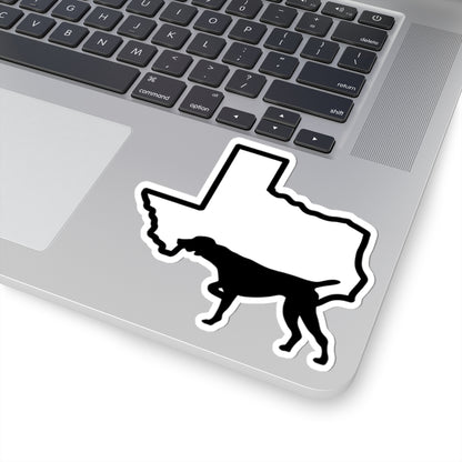 Texas Outline German Shorthaired Pointer Silhouette Kiss-Cut Stickers