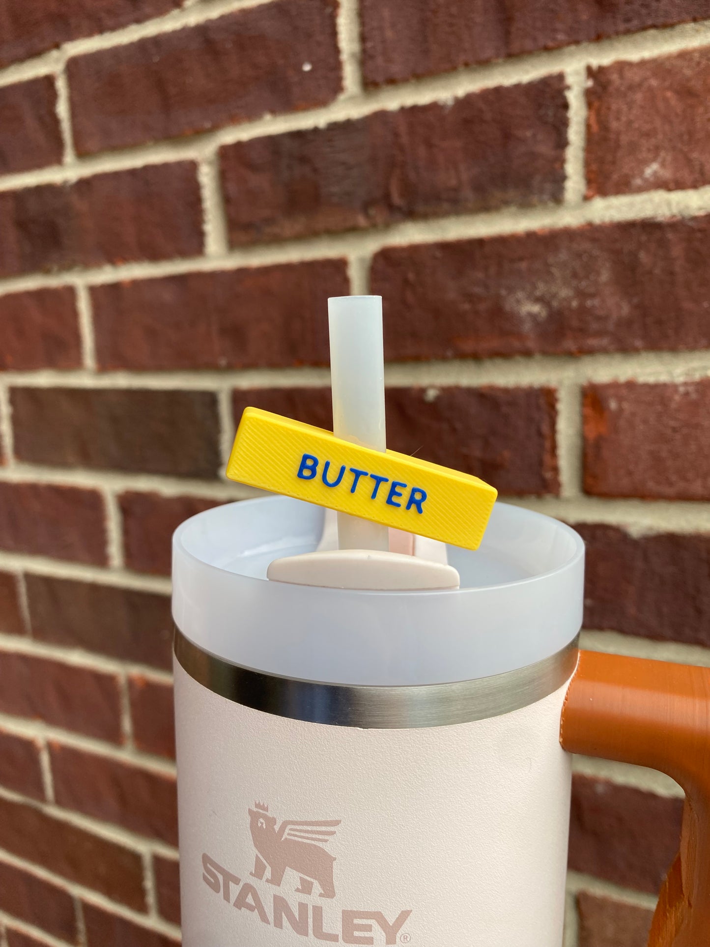Stick Of Butter Straw Topper/ Charm for Stanely Tumblers and other 9.5mm Straws