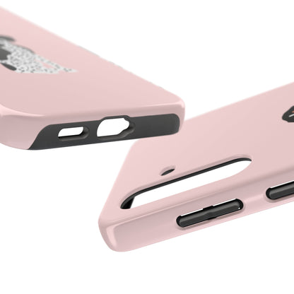Black GSP Light Pink Tough Phone Cases