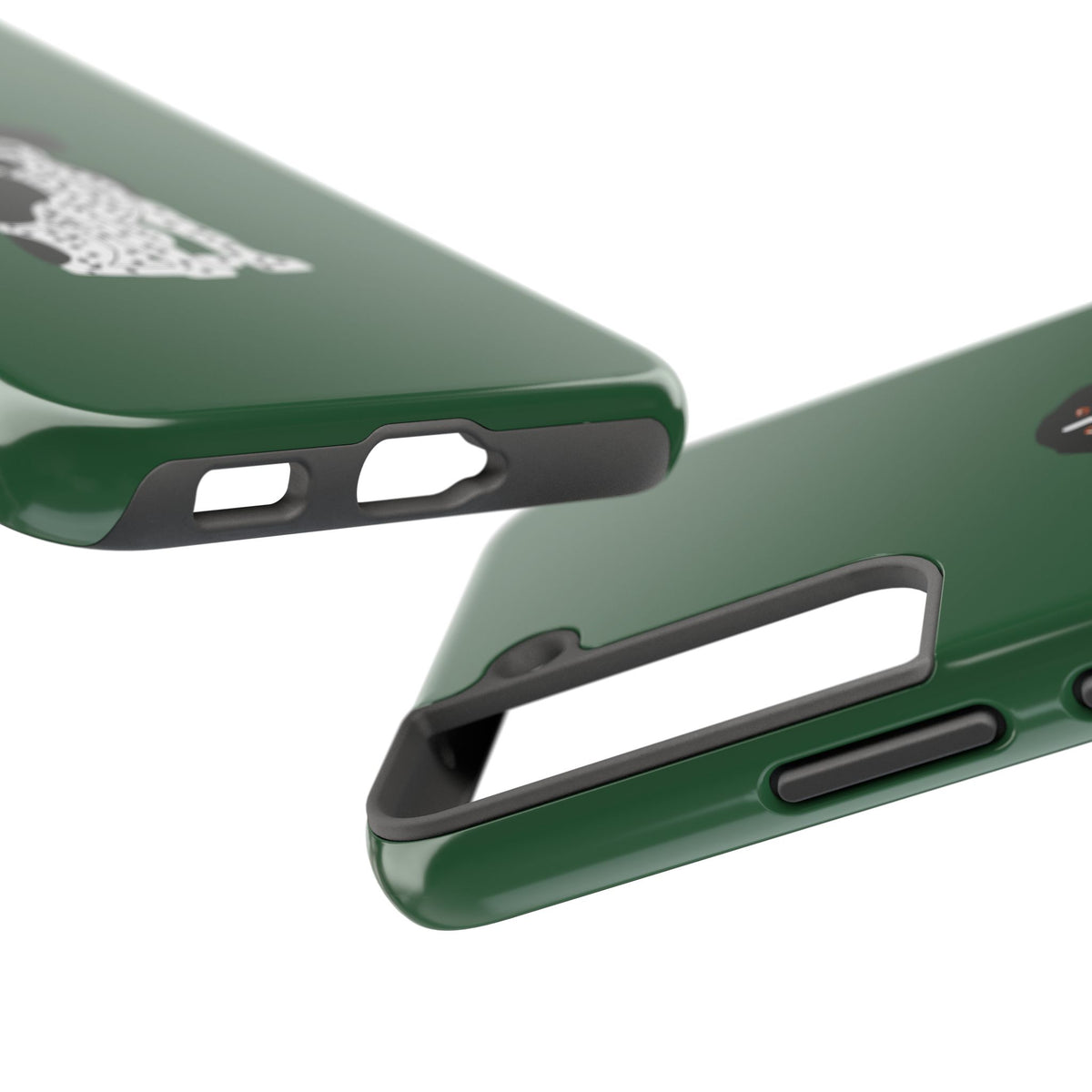 Black GSP Dark Green Tough Phone Cases