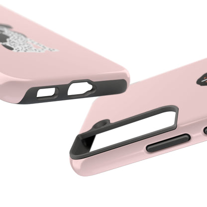 Black GSP Light Pink Tough Phone Cases