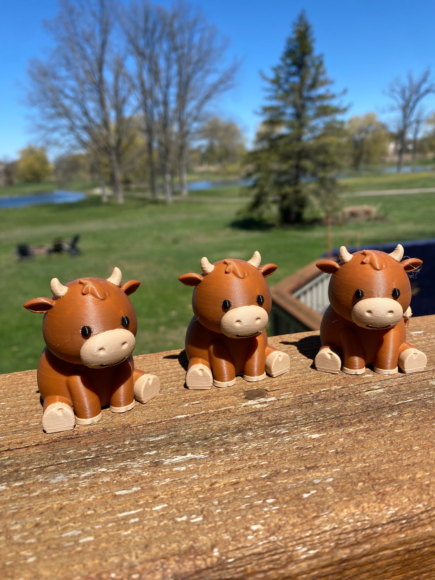 3D Printed Moo Moo Subaru Dashboard Cows